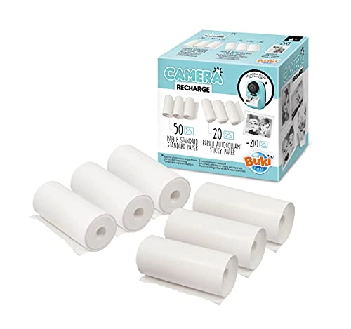 PV08 - 3 regular paper rolls and 3 self-adhesive paper rolls 5,5 x 7 cm