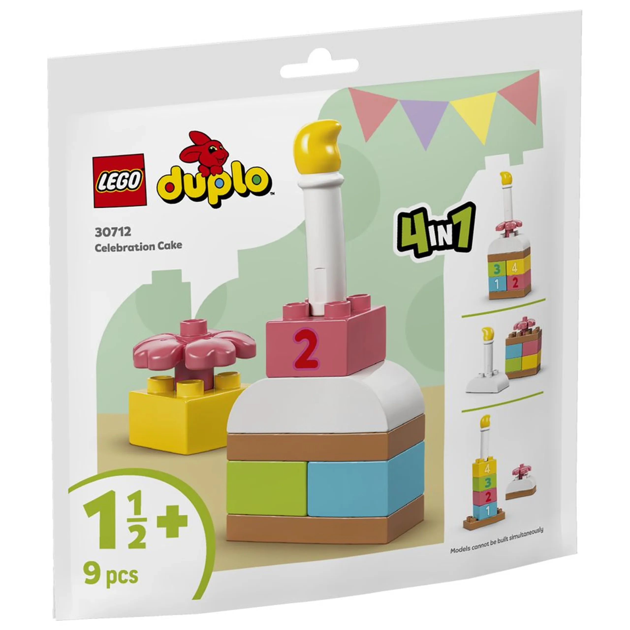 LEGO 4-In-1 Celebration Cake - Rebuildable Battery-free