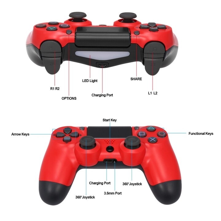 Wireless Bluetooth Gamepad - PlayStation 4