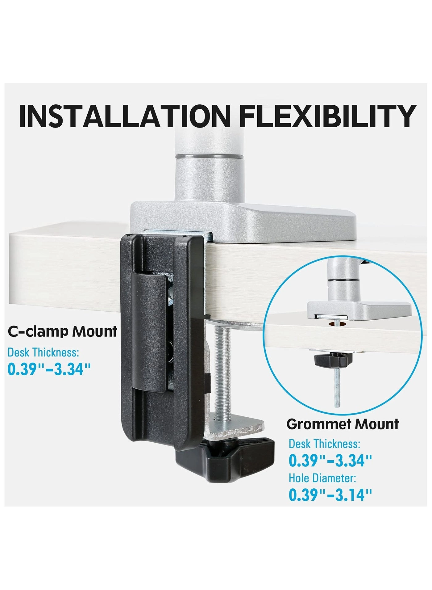 Single Monitor Desk Mount - 1 32 Inch
