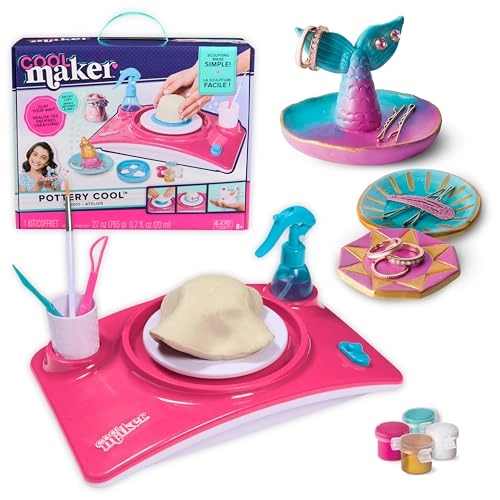 Spin Master Pottery Studio - Air-Dry Clay Pottery Wheel Kit