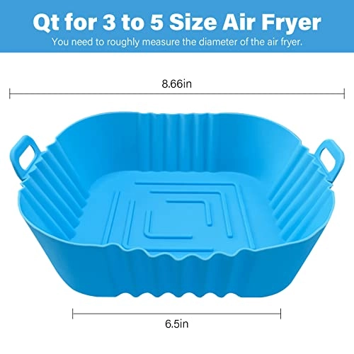 Square Air Fryer Silicone Liners - Silicone 4 piece(s)