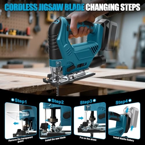 Cordless Jigsaw - 20V 45° Bevel 6-Speed