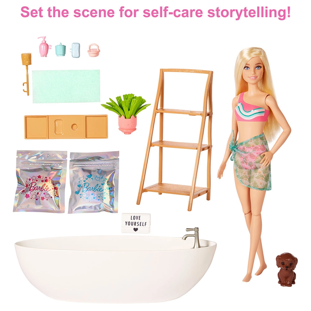 Barbie Soap Confetti Bath Playset - Confetti Soap and Puppy