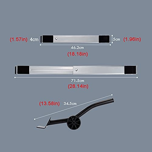 Washing Machine Base - Silver Adjustable 45-70cm