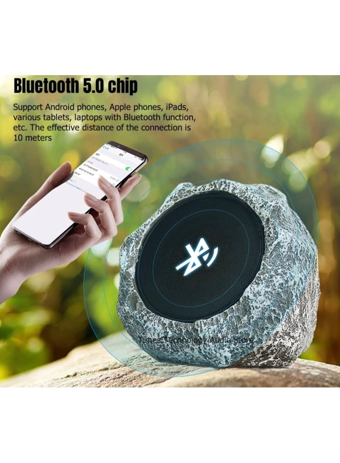 Solar Wireless Bluetooth Speaker - Waterproof High Fidelity