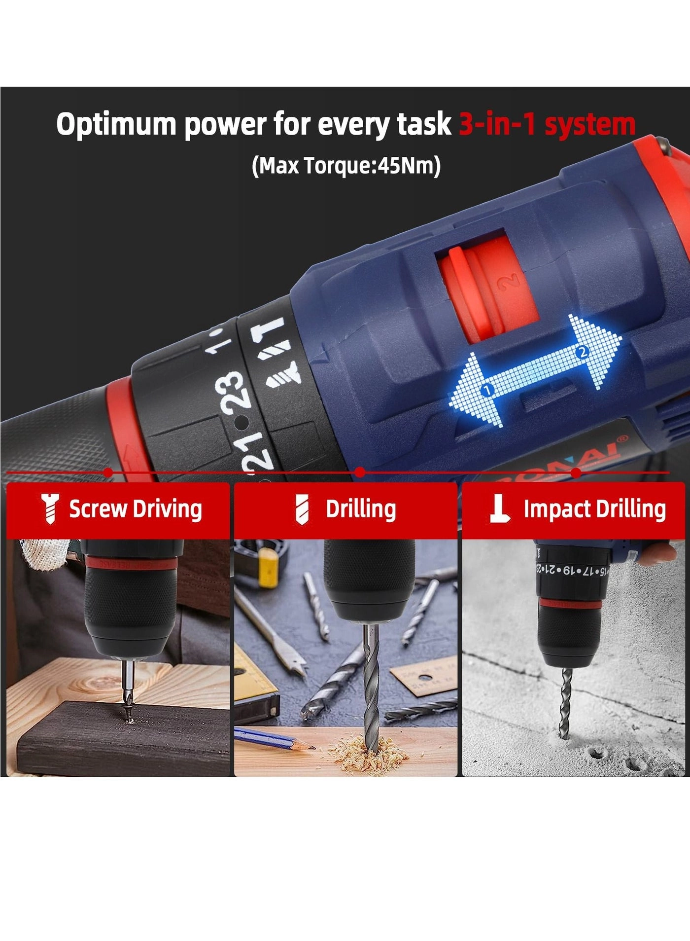 BNBS24V00-3 - 24V Dual Battery Brushless