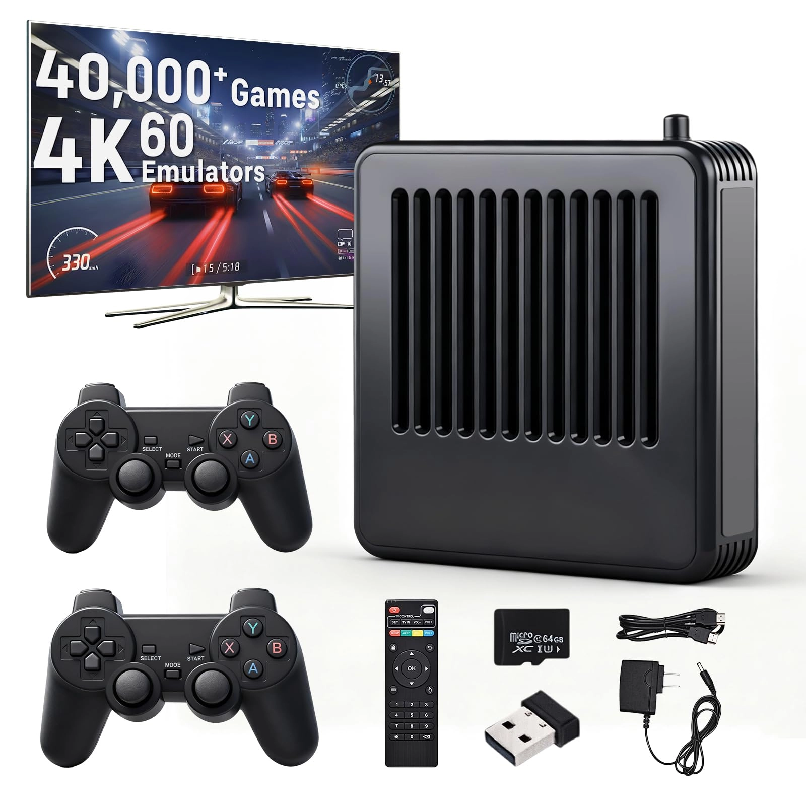Retro Console - 39000 Giochi HDMI 4K 2 telecomandi wireless