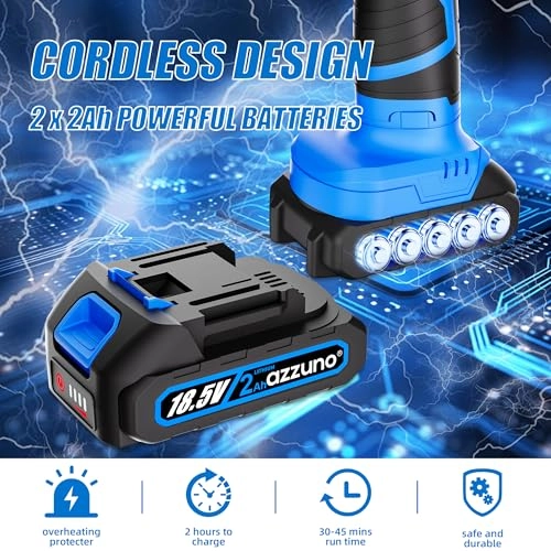 Cordless Car Buffer Polisher - 1580W 5" 6"
