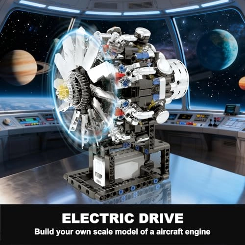 Turbojet Engine Building Set Mechanical Physical Science - 8 - 18 years 558 pieces
