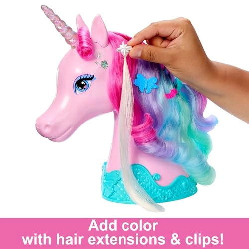 Unicorn Styling Head - 10 Styling Accessories Shimmer Stickers Ages 3+