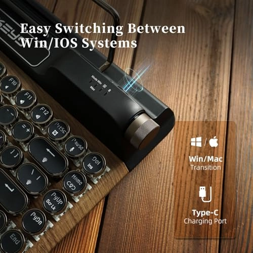 Typewriter Keyboard - QWERTY Bluetooth