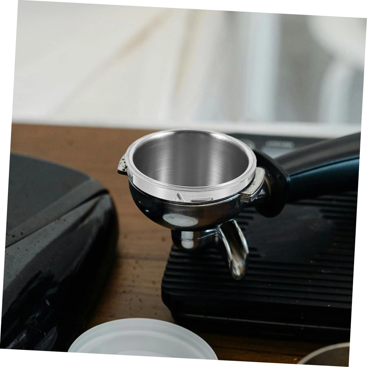 Espresso Dosing Cup - Stainless Steel Silver