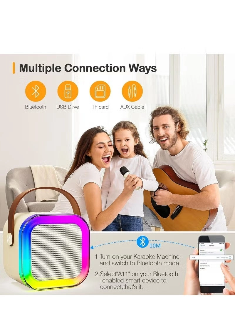 Mini Karaoke Party System - 2 Wireless Microphones