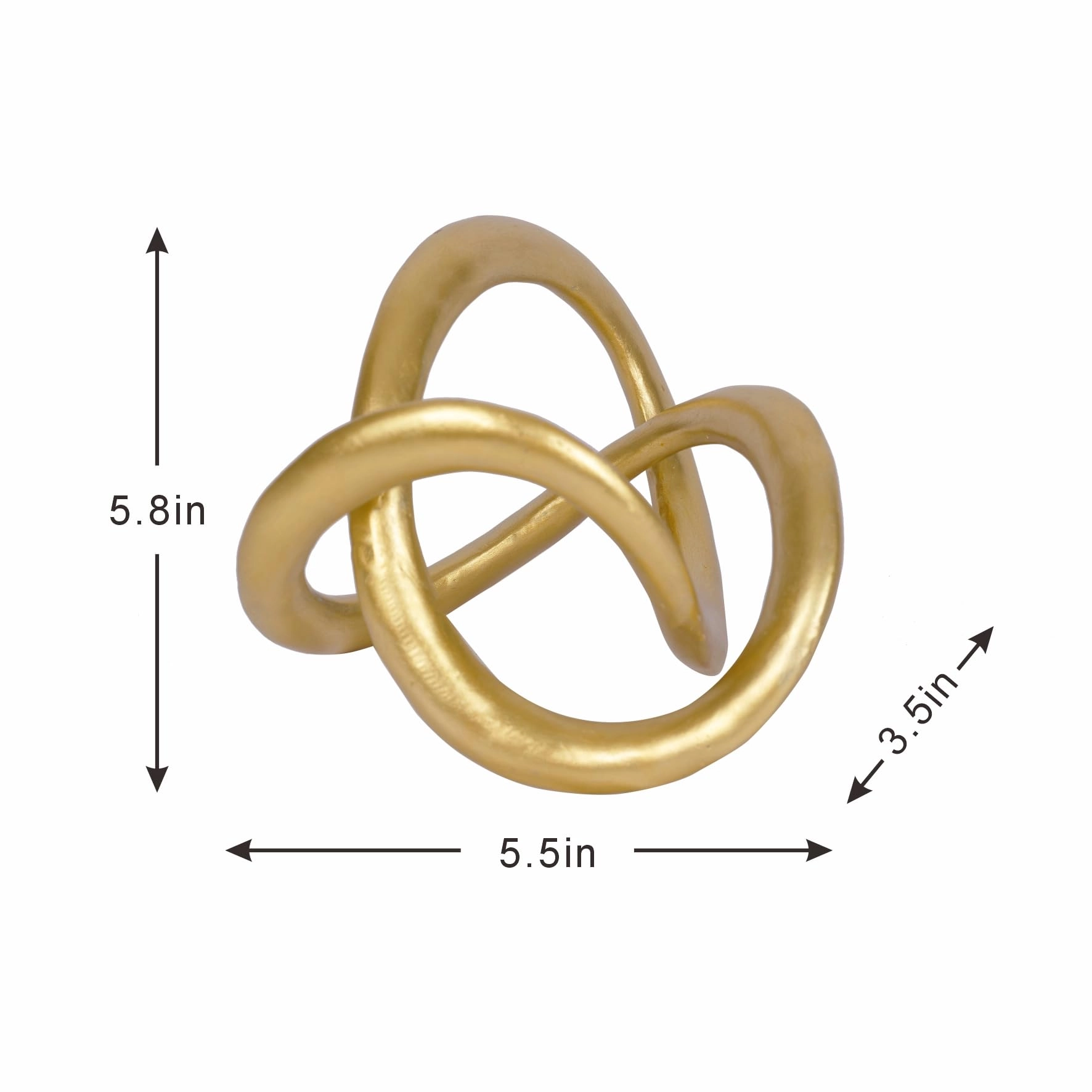 Gold Knot Statue - Resin