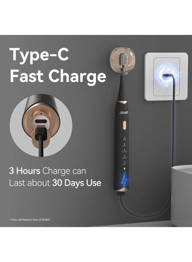 SG-2753 - Ultrasonic Rechargeable 8 Brush Heads 5 Modes