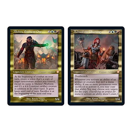 Brothers’ War Retro-Frame Commander Deck - 100-card Mishra’s Burnished Banner + Collector Booster Sample Pack - 2-card
