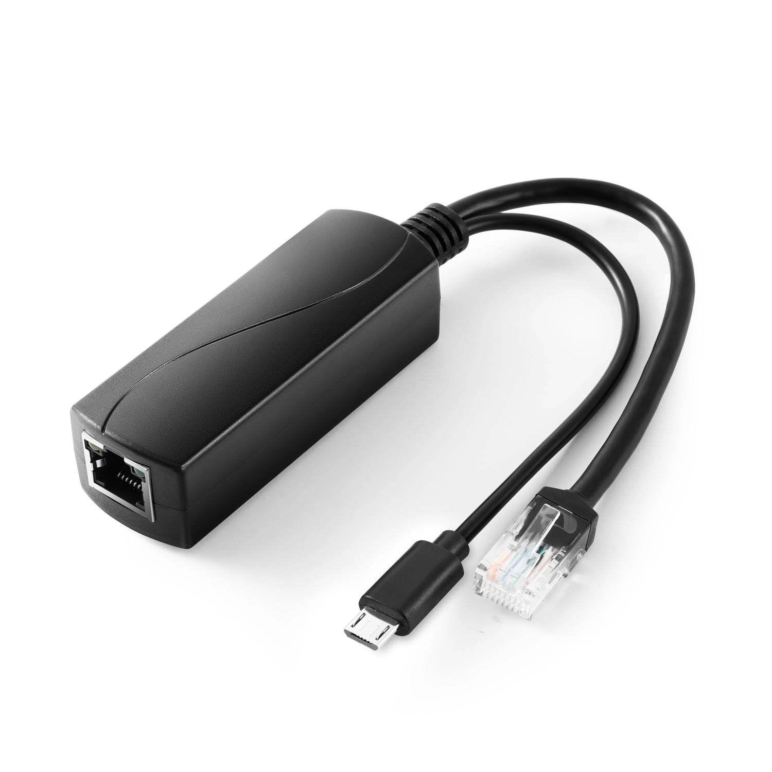 REVODATA Micro USB Port PoE Splitter - 48V 5V/3A 1 IEEE802.3 af/at 10/100/1000Mbps