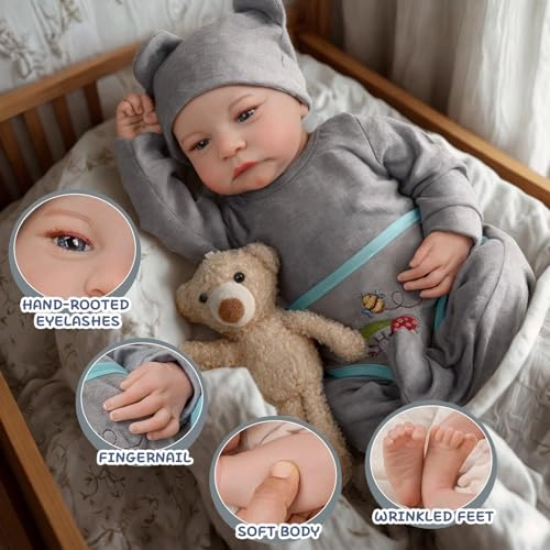 Reborn Baby Doll - 18 Inches Vinyl Boy Ages 3+