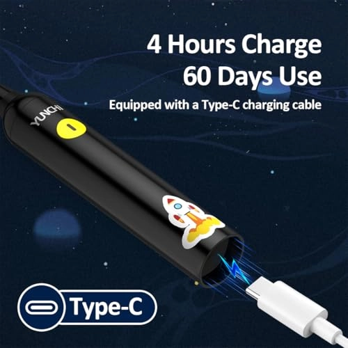 Children's Electric Toothbrush - IPX7 Waterproof Soft Bristles