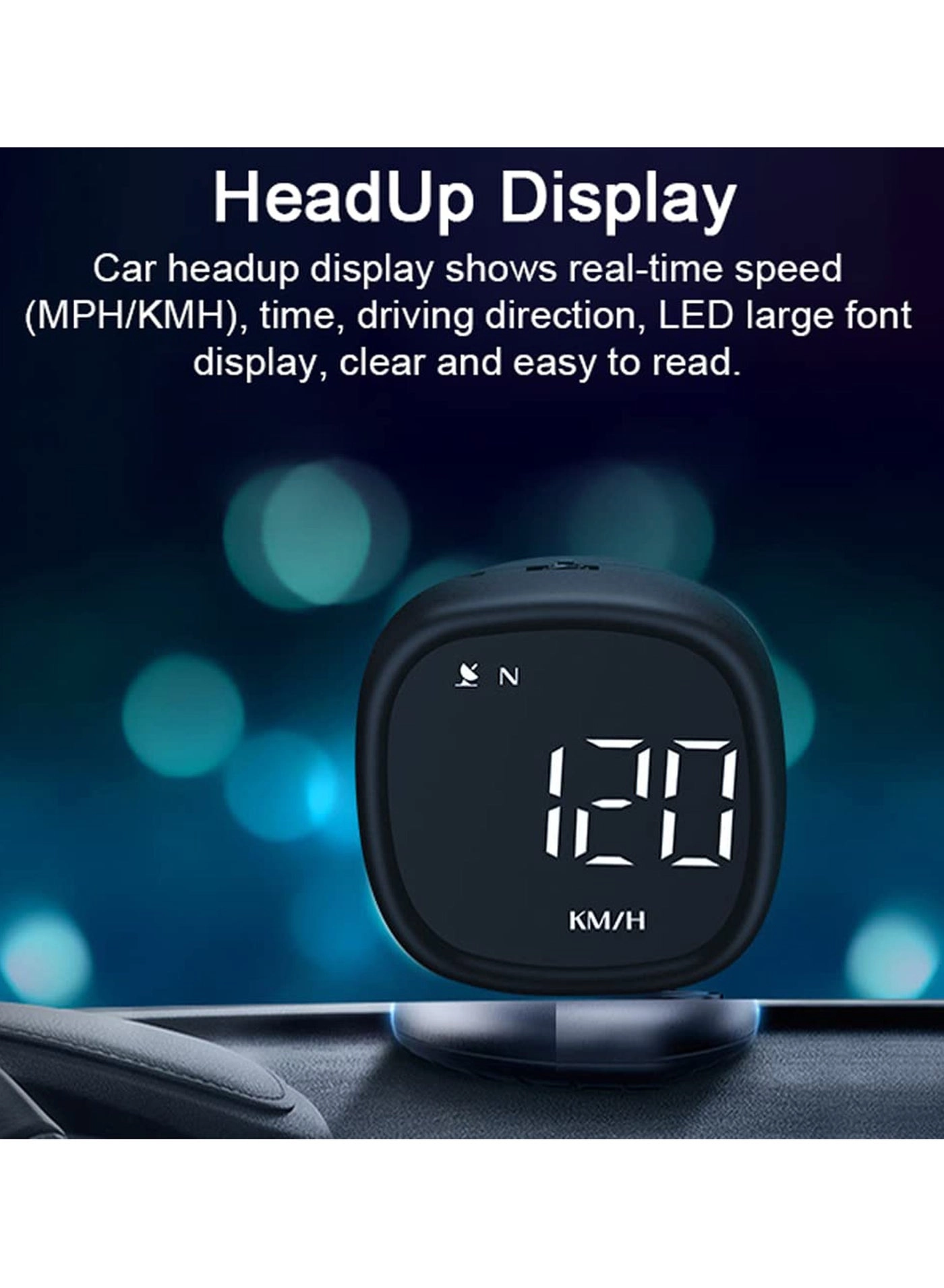 Headsup Display - LED Digital Speedometer MPH/KMH
