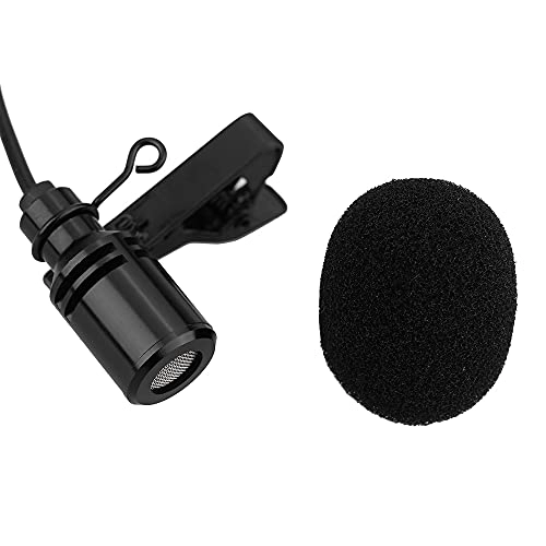 Mini Portable Clip-on Lapel Lavalier Condenser 3.5mm-Mini-Jack Microphone