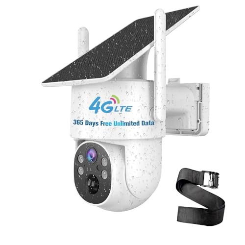 Dual Lens 4G LTE Cellular Security Camera 2k
