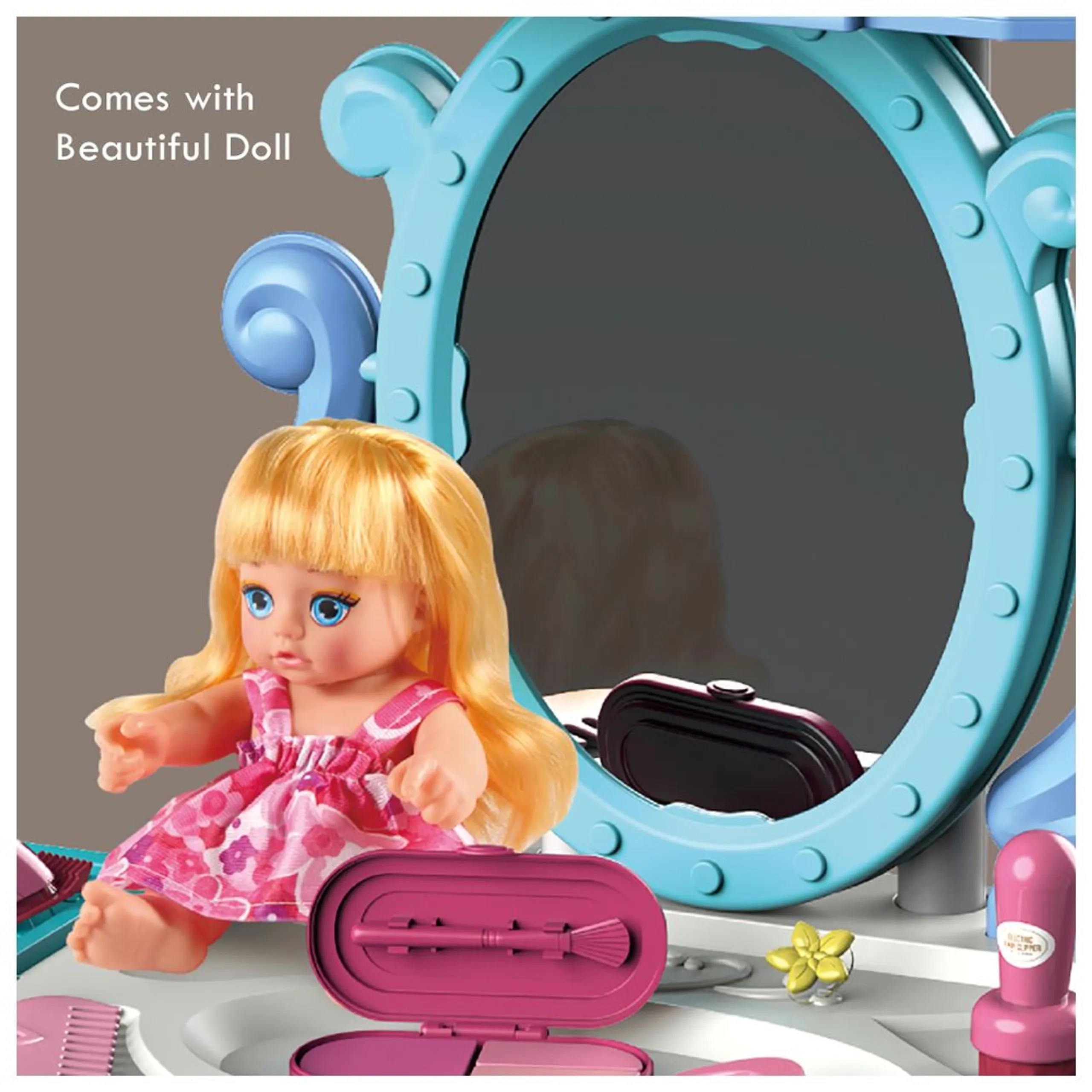 Role Play Salon Toy Set Luggage Case - 39 pcs (SAM-LS_RPLC_SLPU)