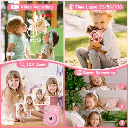 Kids Camera Instant Print - 32GB 14MP 1080P