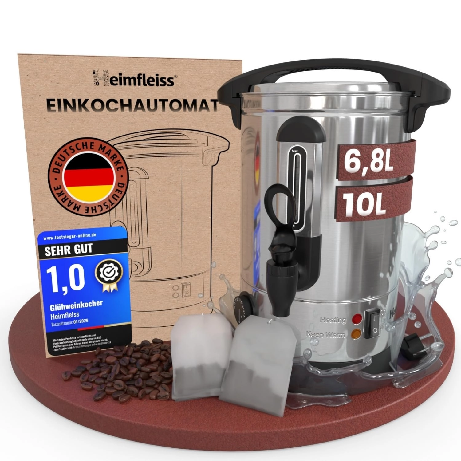 Heimfleiss Mulled Wine Cooker - 6.8 liters
