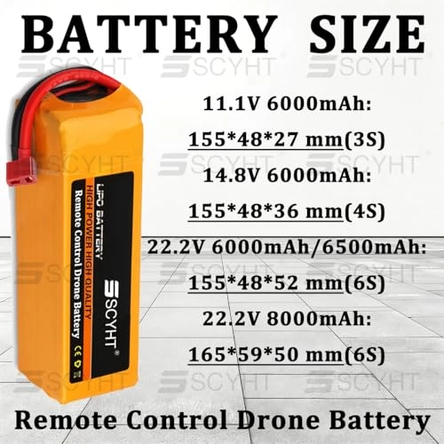 Drone Battery - 22.2V 8000mAh 90C