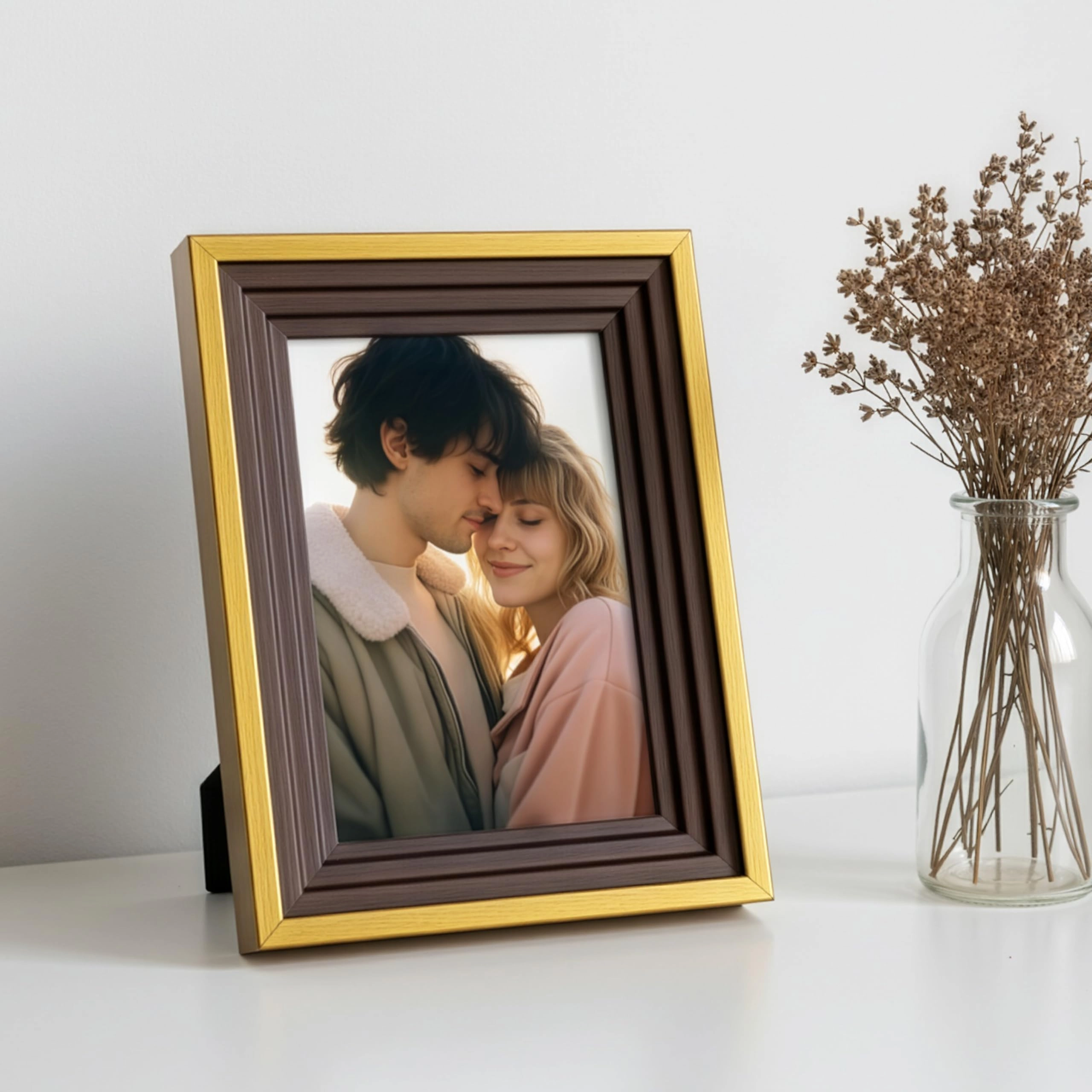 Edge Square, Edge Square Premium 3D Table Top Photo Frame - 4x6 Inch 1