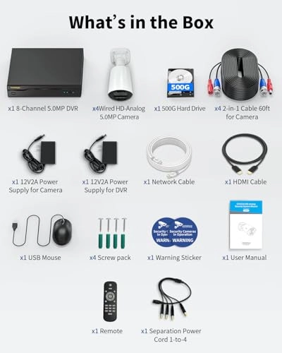 AHD-5004 - 4 Cameras 8 channels 5MP