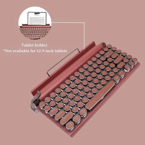 Retro Typewriter-Style Mechanical Keyboard - Wired/Wireless