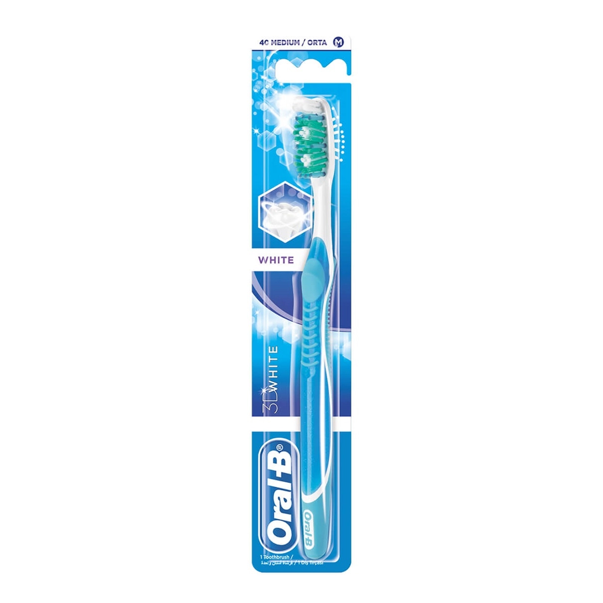 3D White manual toothbrush - Medium