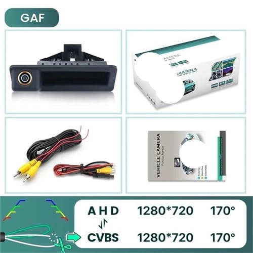 Rear View Camera Fisheye - Night vision Wired 1080P