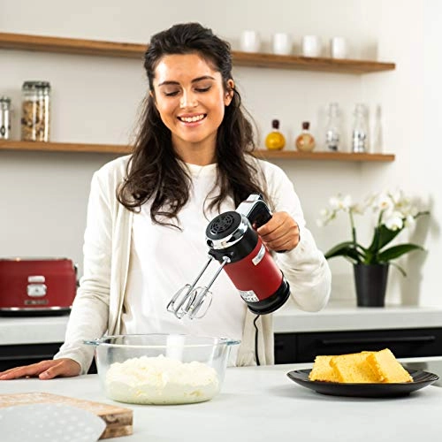 Retro Hand Mixer - 6-speed WHITE