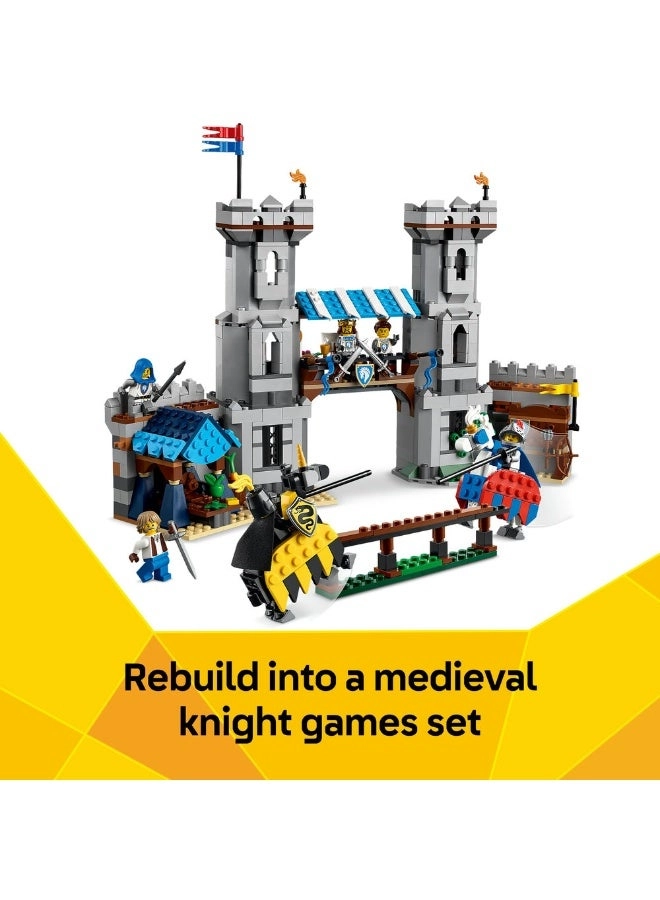 Creator 3in1 Medieval Horse Knight Castle (31168) - 6 Minifigures