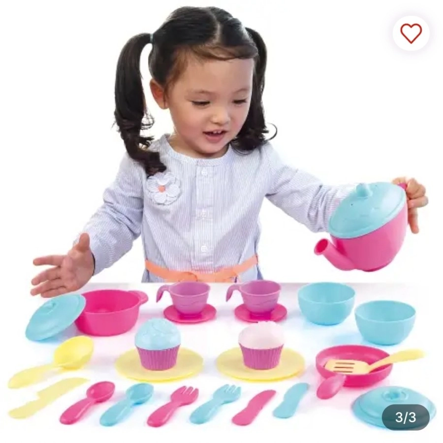 Tea Time & Cookware Toy Set - 24 Pcs (2169971-6060)