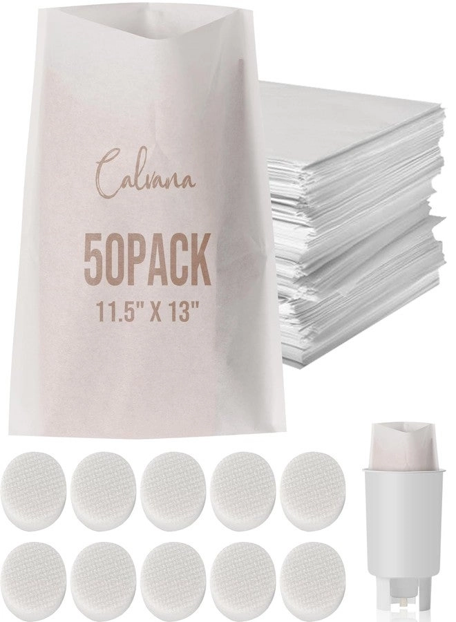 Calvana Filter Replacement Set for Toddy Cold Brew System - 10 Reusable Felt Filters 50 Paper Filter Bags