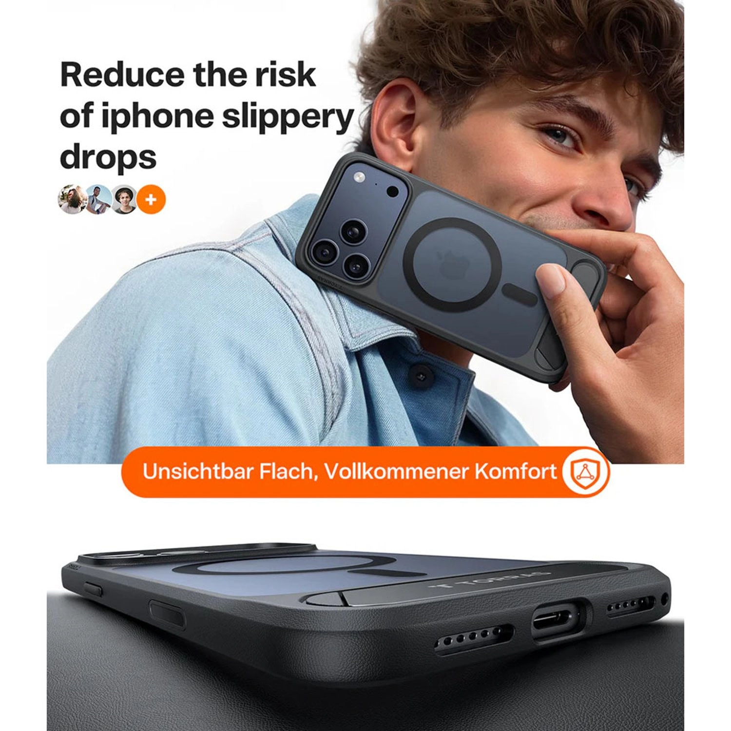 Pstand Series Case TPE, TPU with MagSafe for iPhone 17 Pro