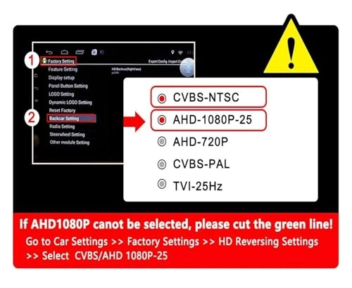 HD Car Rear View Camera - Wire AHD1080P