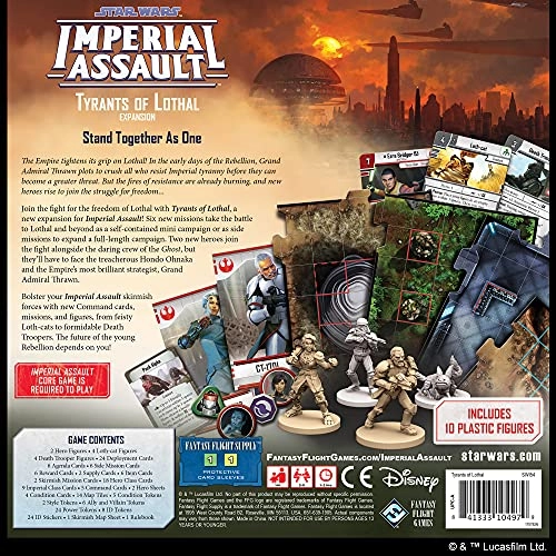 Star Wars Imperial Assault: Tyrants of Lothal Expansion - Miniatures Strategy Game