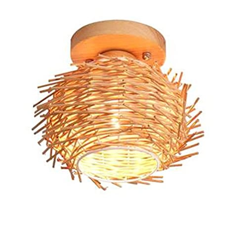 Bamboo Flush Ceiling Light
