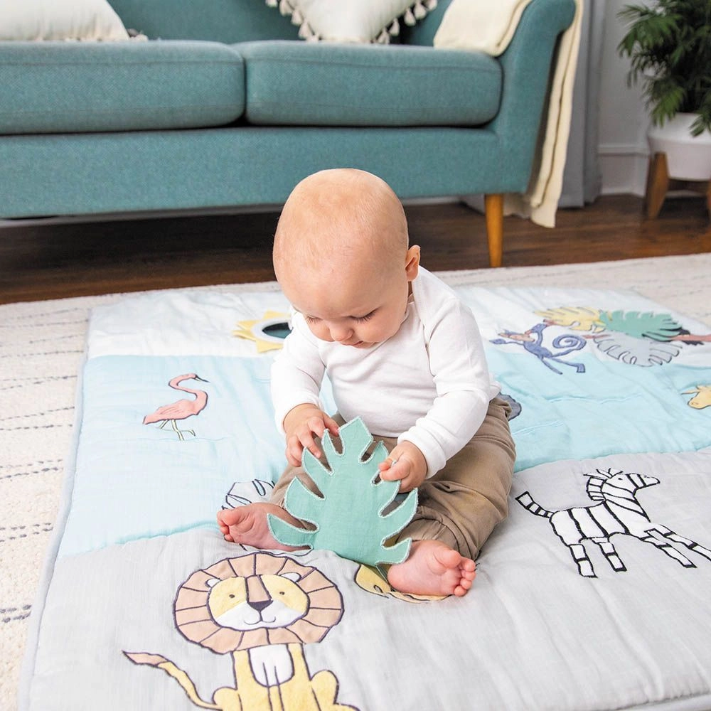 Baby Bonding Playmat - stylish jungle jam print 0 month & above