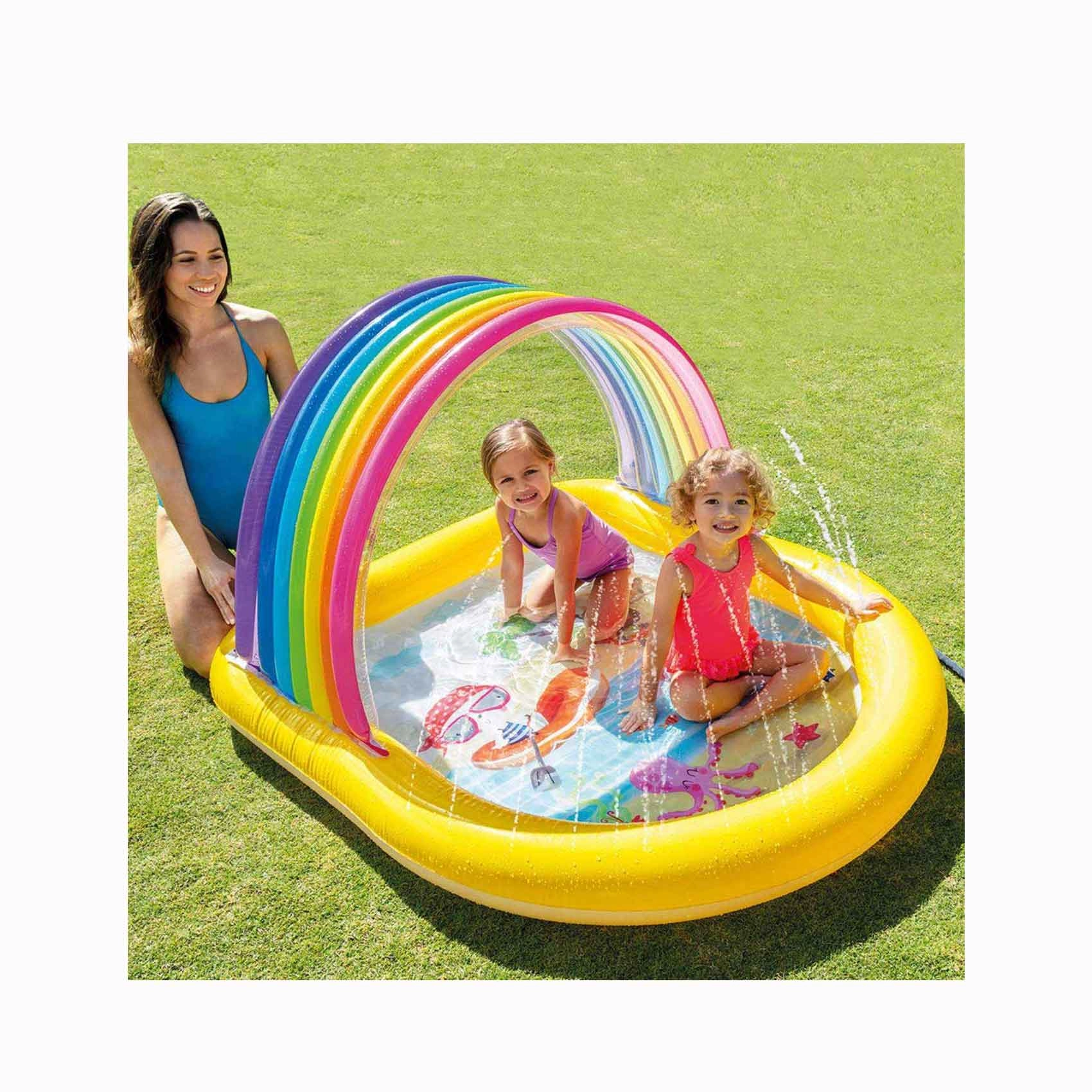 Rainbow Arch Inflatable Paddling Pool - 100.014L