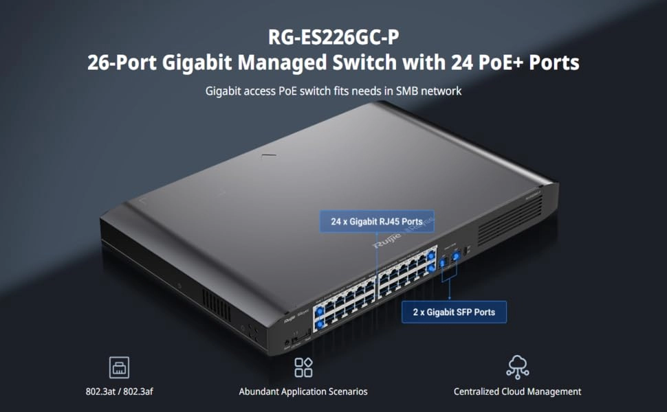 RG-ES226GC-P - 24-ports