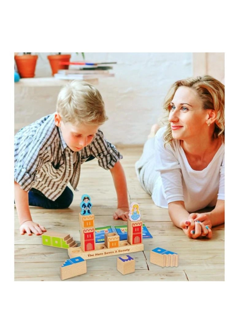 Hero Save Princess Preschool Puzzle Game - Wooden 3D 48 Challenges