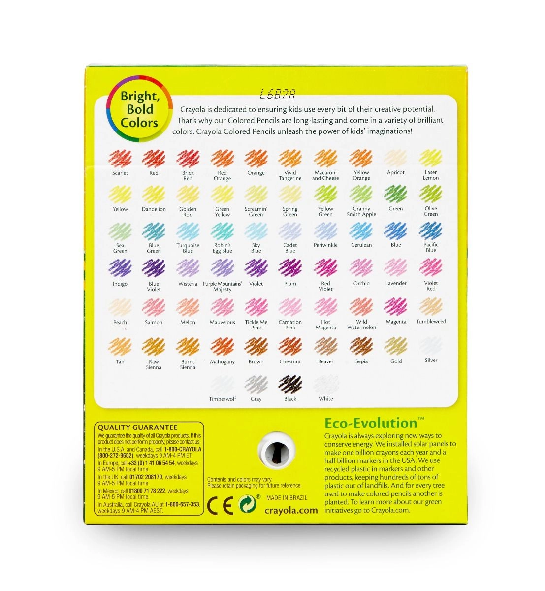 Short Colored Pencil With Sharpener - 64 Pcs