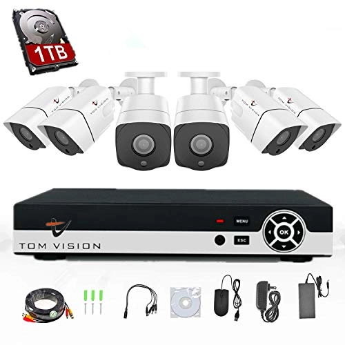 8CH 1080N AHD DVR + 1080p Bullet Camera - 8PCS + 1TB Hard Disk